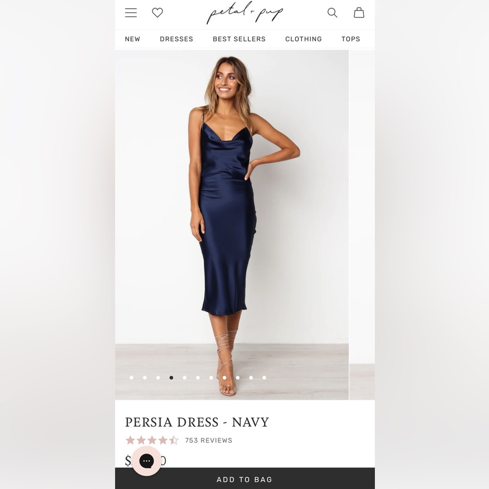 Petal and Pup Persia dress navy